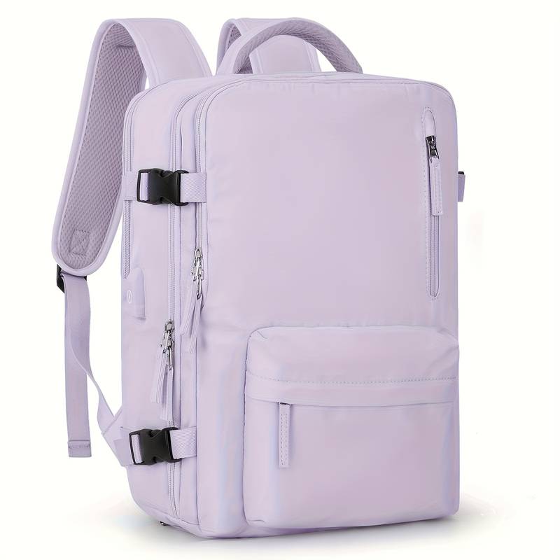 Travelcore urban backpack with dedicated shoe pouch, sleek contemporary design for work gym travel