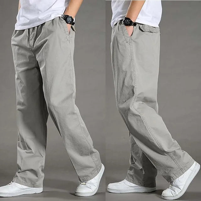 Relaxed-fit casual cargo pants with multiple handy pockets, durable everyday wear style