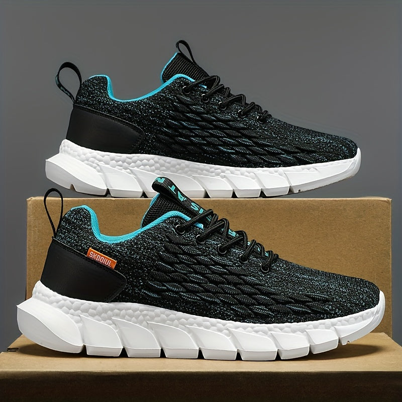 White breathable fly-knit performance sneaker with cushioned insole and honeycomb mesh upper