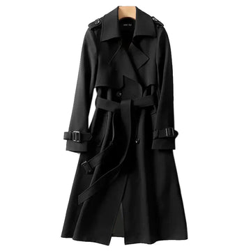 Women's waterproof trench coat lightweight durable all-weather rain protection elegant silhouette