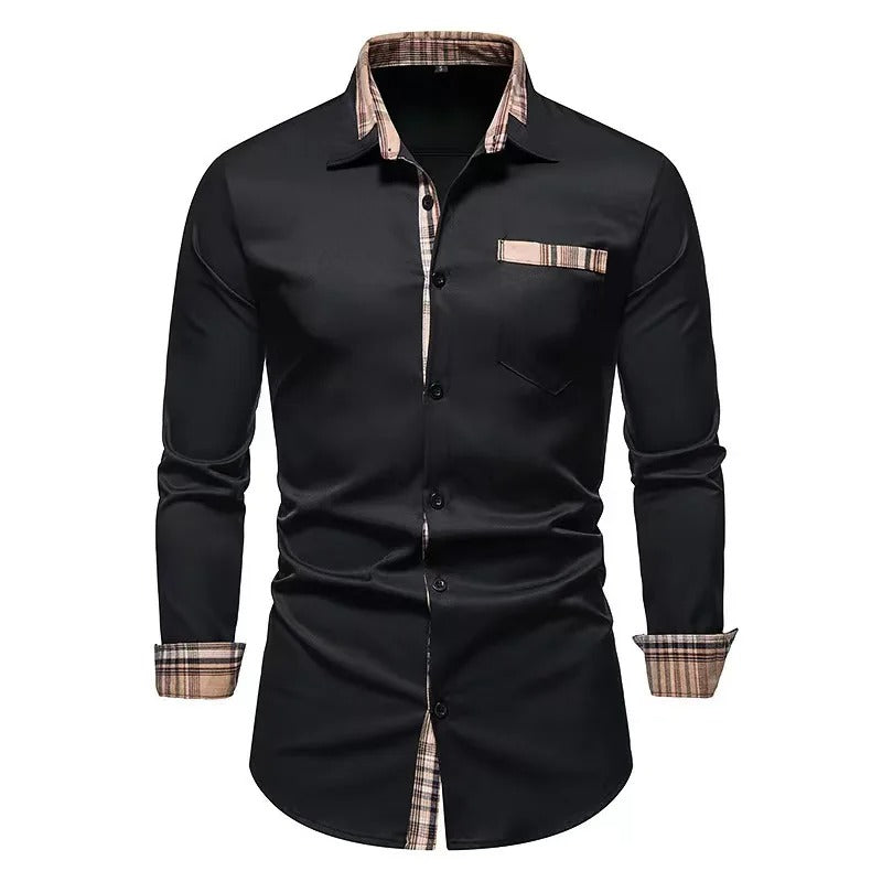 Enzio men's lightweight summer shirt breathable fabric casual chic versatile modern slim fit