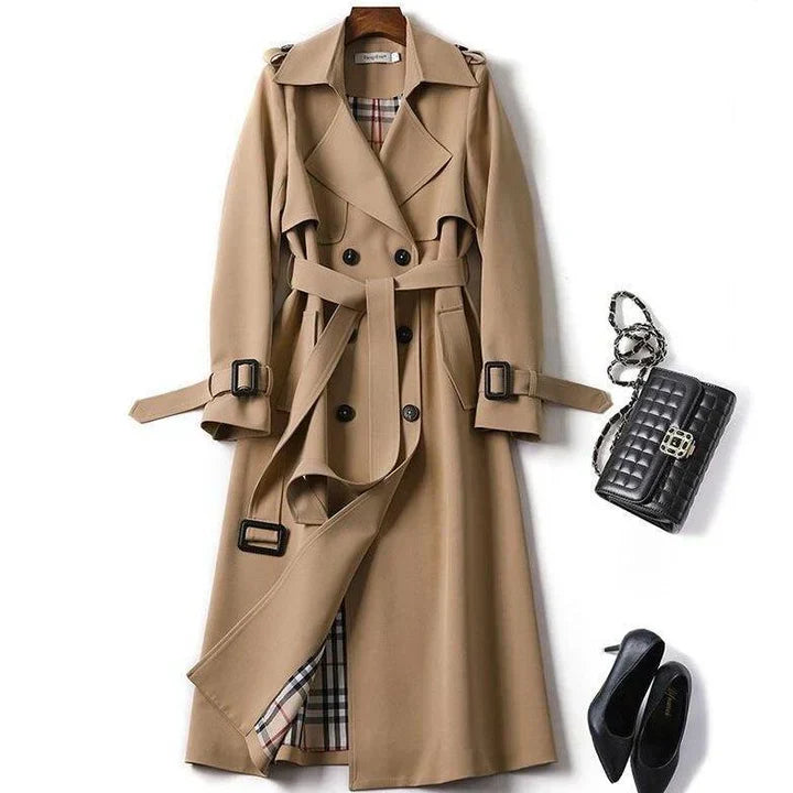Women's unlined Haba trench coat classic timeless style lightweight breathable all-weather outer layer