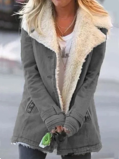 Women's winter hooded coat with soft plush lining, sleek silhouette, and cozy warmth for cold days