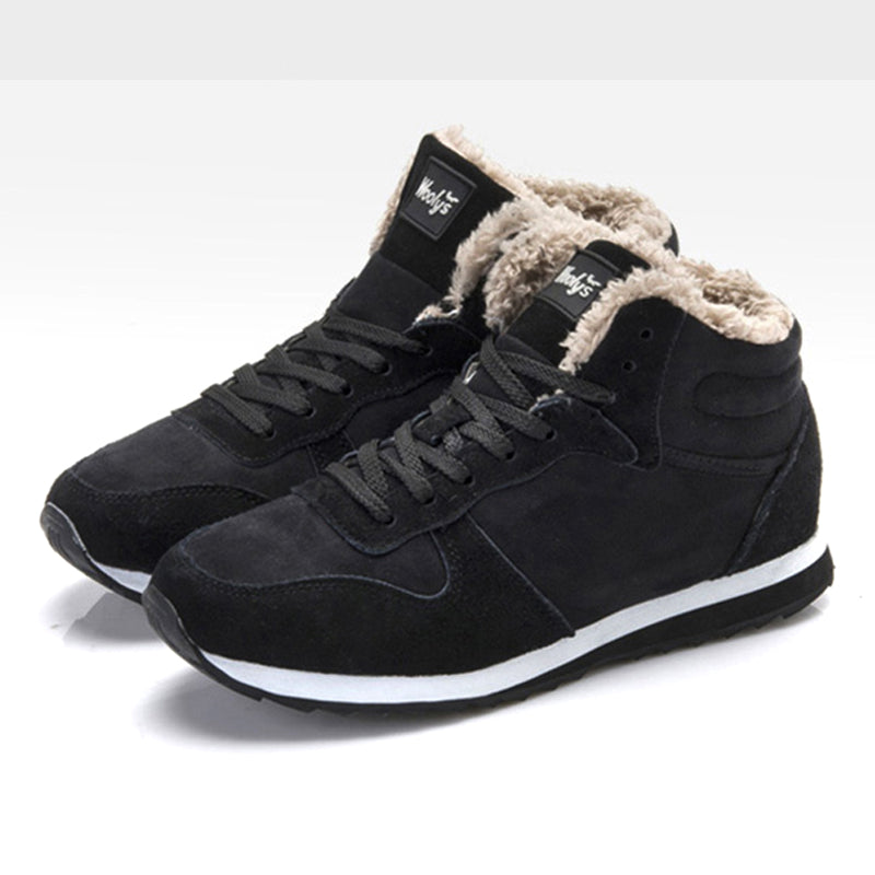 Unisex warm winter sneakers with cozy lining, cold-weather insulated design in versatile colorways