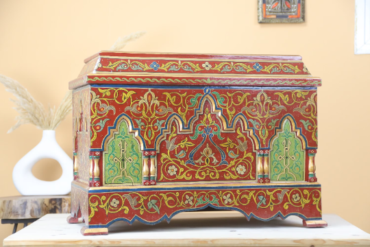 Umzalin Vintage Wood Chest - Urbann-Vibe