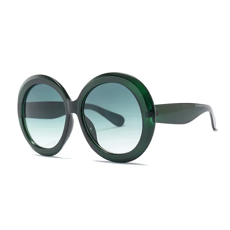 Bella Vista oversized round sunglasses color-block frame UV400 bold fashion statement eyewear