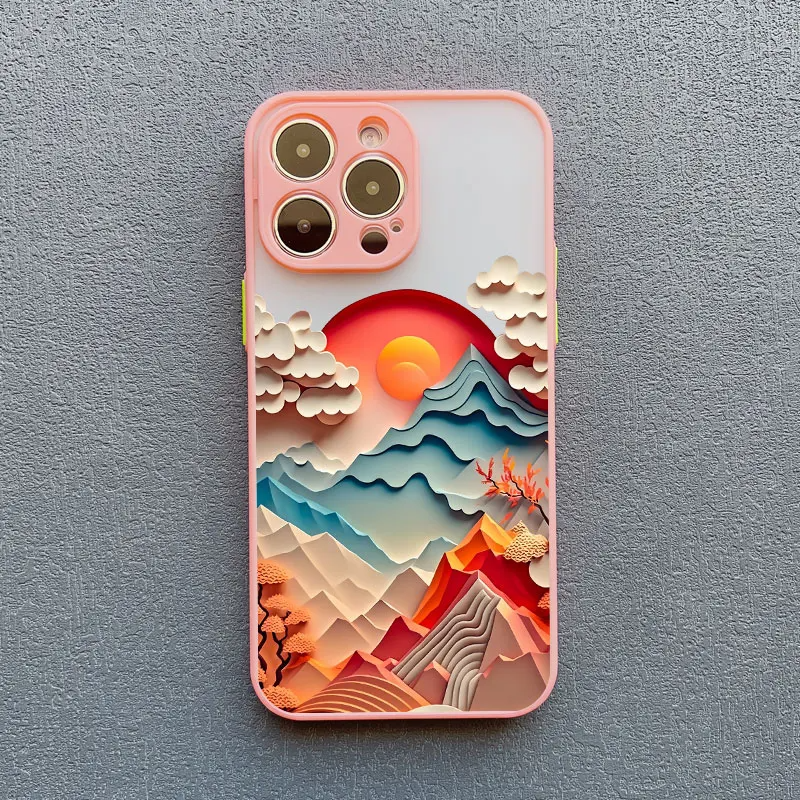 Dreamscape iPhone case vivid 3D textured design shock-absorbing bold colorful protective cover for creatives