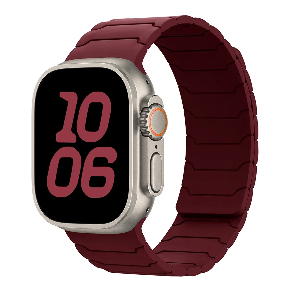 Omnifit Apple Watch silicone sport band magnetic closure sweat-resistant strap for active lifestyle