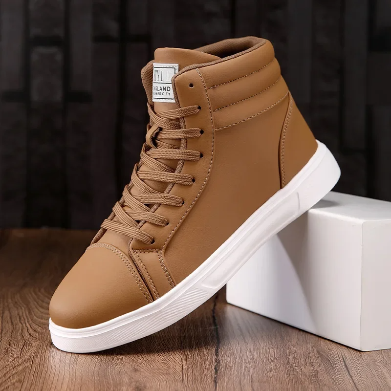 Surge high-top leather sneaker bold colorway streetwear style with durable traction outsole