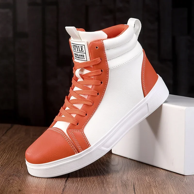 Surge high top leather sneaker bold colorway streetwear style durable traction all-day comfort