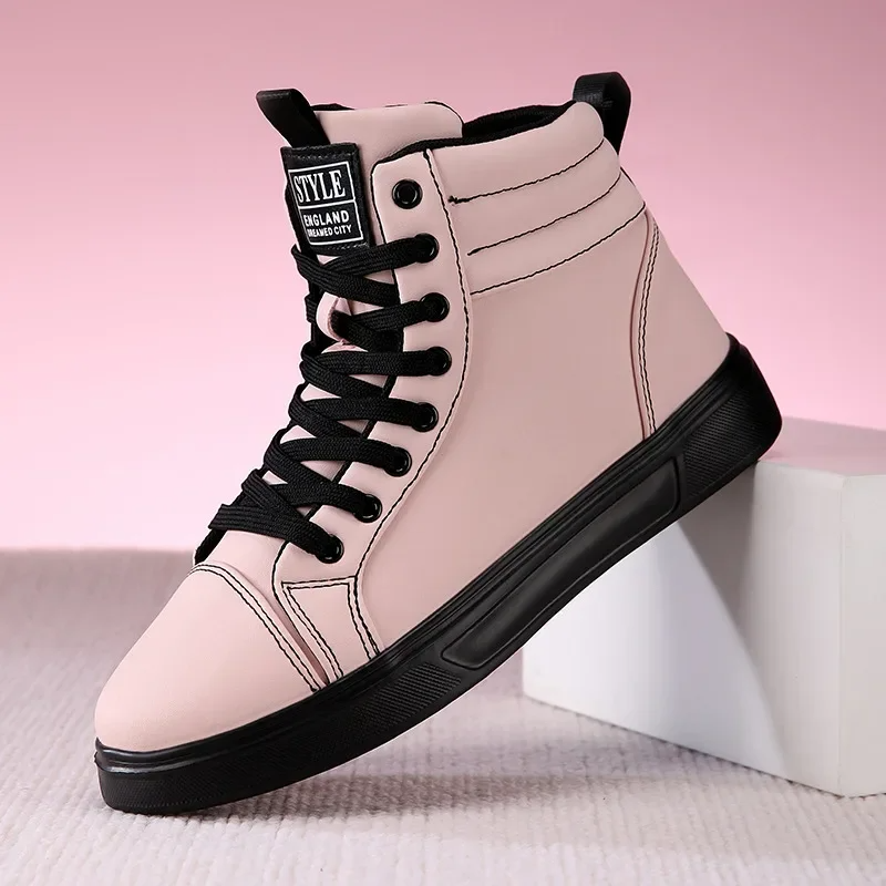 Surge high top leather sneaker bold colorway streetwear style with durable traction sole