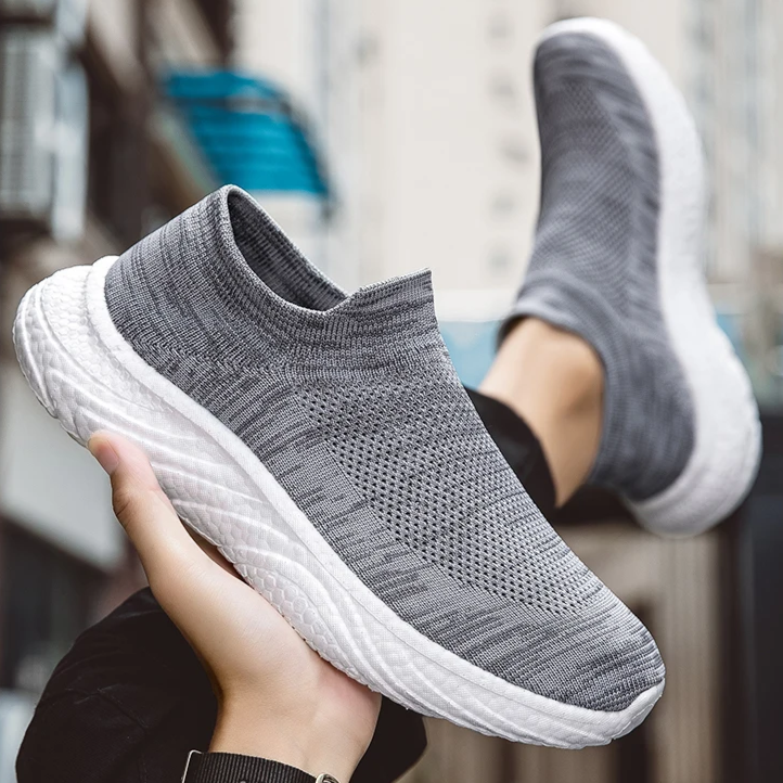 AeroKnit slip-on runner sneaker ultralight breathable knit upper cushioned sole daily comfort