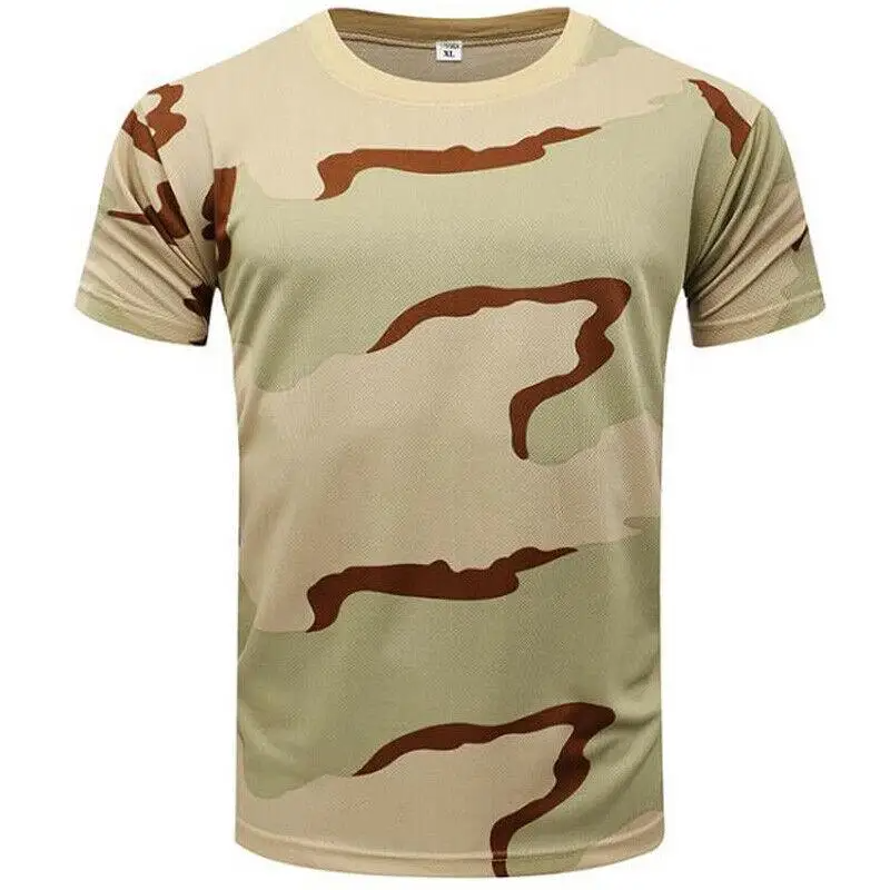 Recon camo military t-shirt moisture-wicking tactical outdoor tee rugged durable performance fit