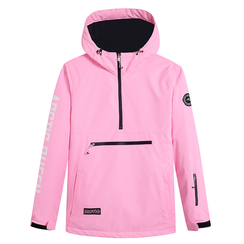 Women's relaxed fit ski hoodie in half-zip windproof water-resistant design by Nordisk-Flair