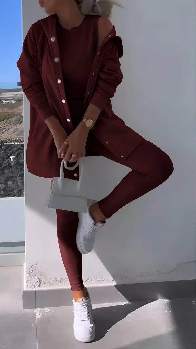 Unisex hooded cardigan sweatshirt relaxed fit cozy layering piece for lounging and everyday wear