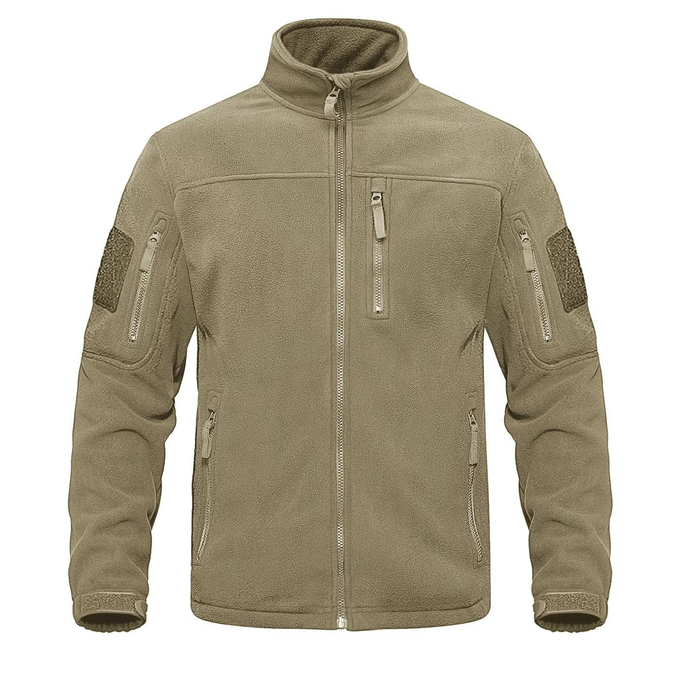 Men's lightweight full-zip fleece jacket in versatile microfiber fabric, ideal for commuters and outdoor use