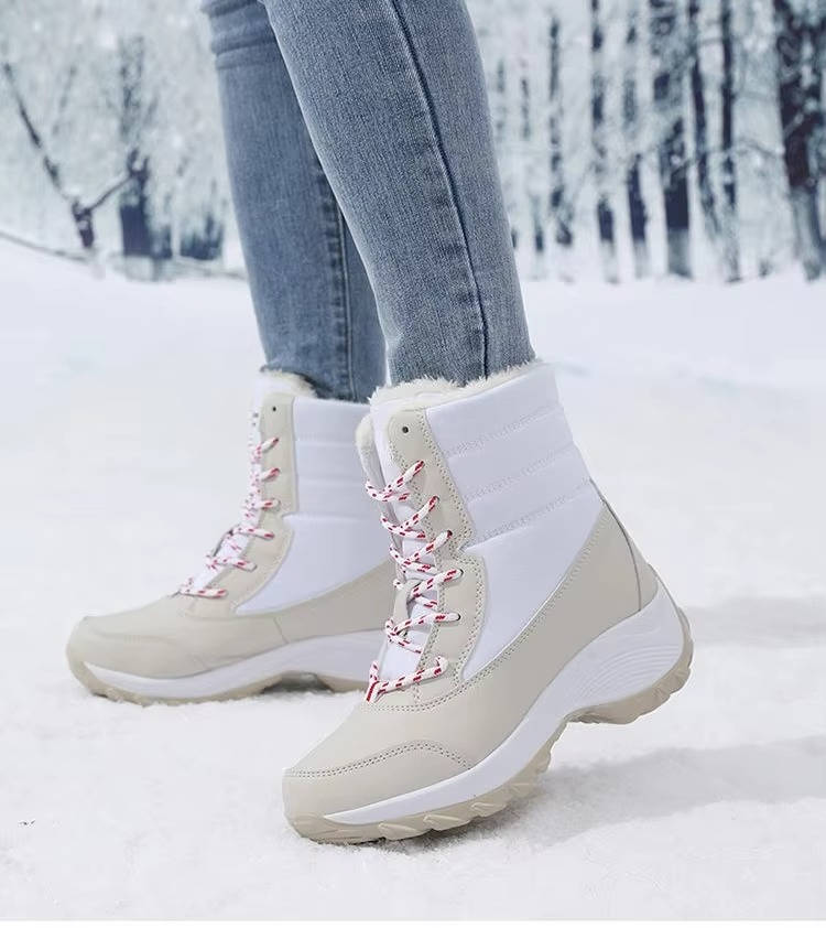 Urbann-Vibe women's waterproof winter snow boots lightweight warm fur-lined comfort cold weather footwear