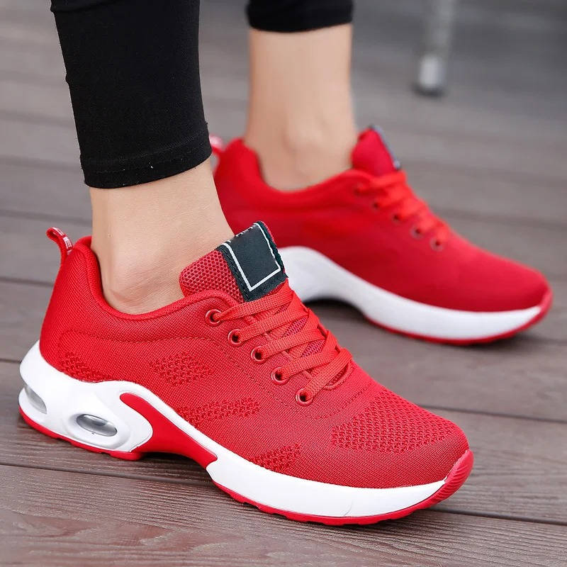 Women's lightweight orthopedic walking shoes breathable knit upper removable insole all-day comfort