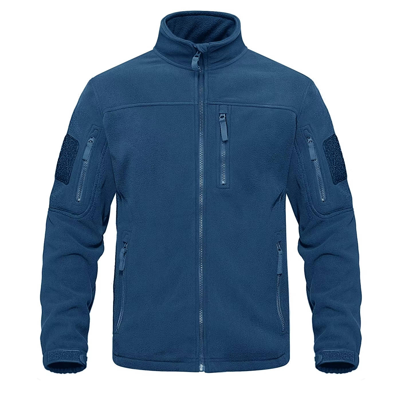 Men's lightweight full-zip fleece jacket in versatile style, warm microfiber layer for commuters