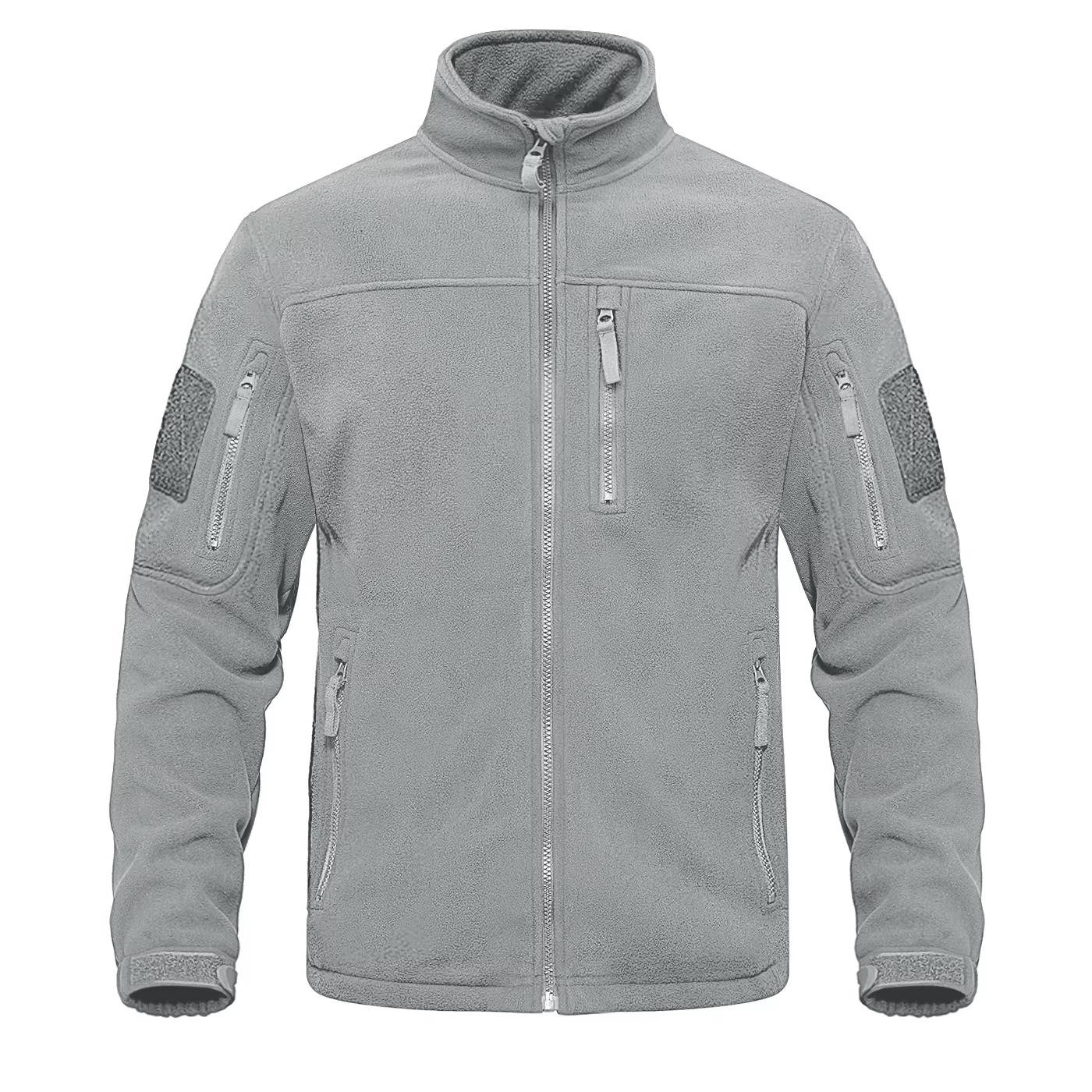 Men's lightweight full-zip fleece jacket in versatile colors, soft microfiber warm layer for commuters