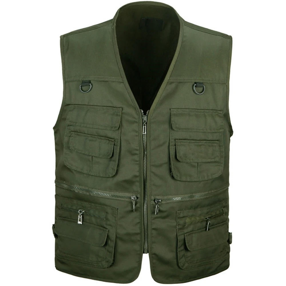 Men's lightweight hiking vest multi-pocket utility design breathable outdoor adventure travel layering