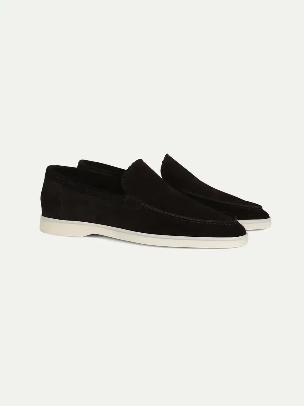 Men's frost suede yacht loafers slip-on dress shoes with hand-stitched detailing for everyday sophistication