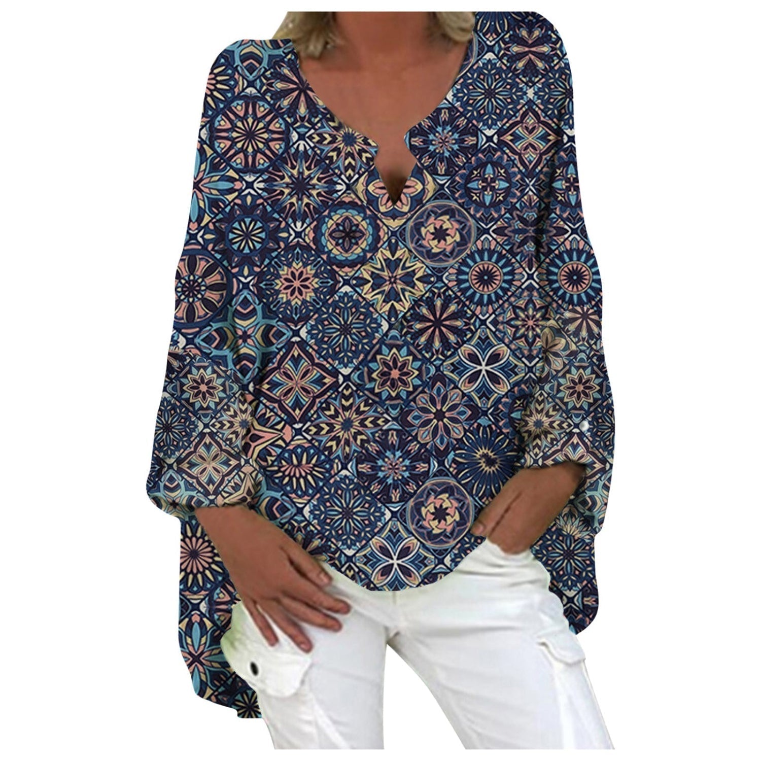 Women's relaxed linen blouse Natalia lightweight breathable fabric timeless elegant silhouette