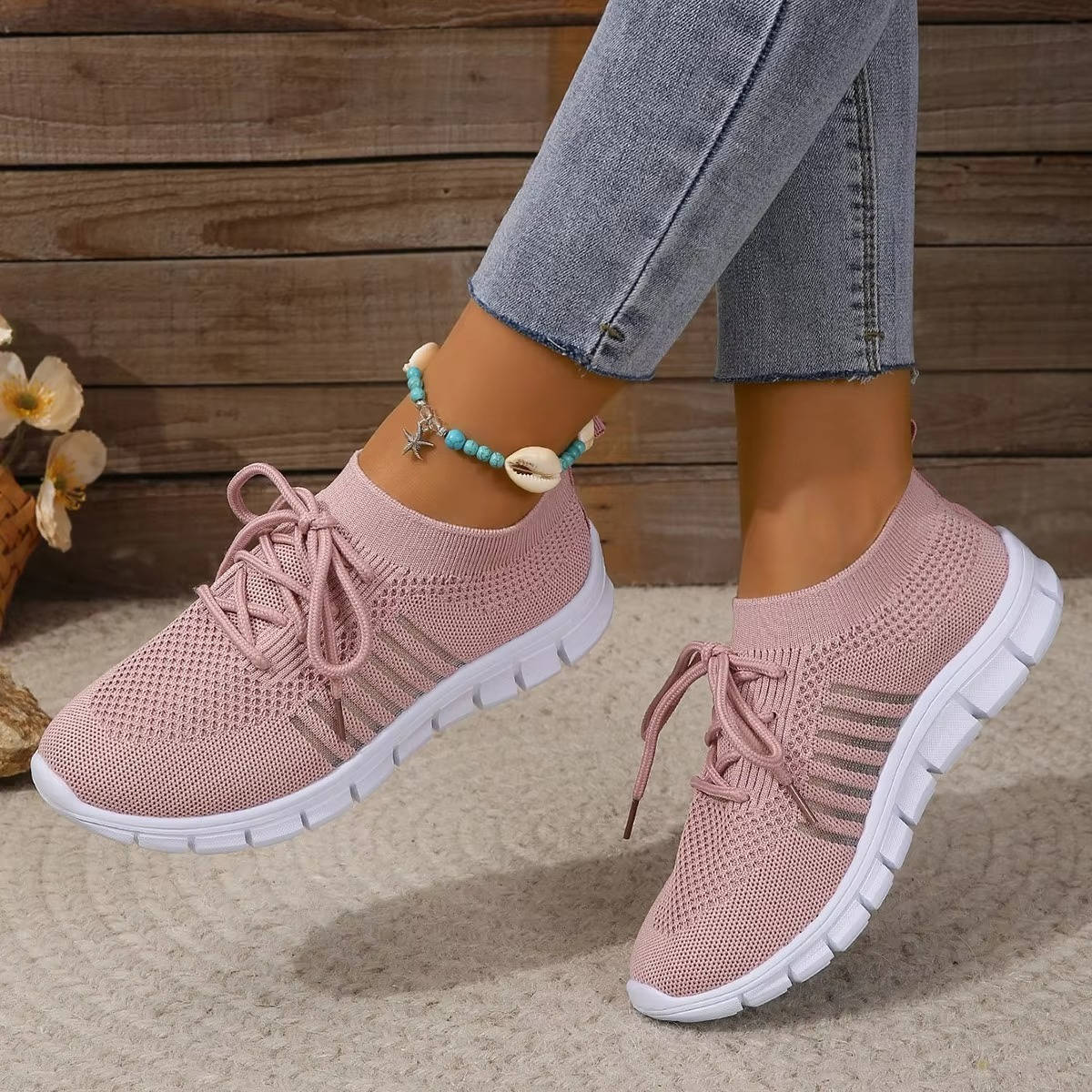 White orthopedic breathable sneakers with arch support for nurses and active professionals