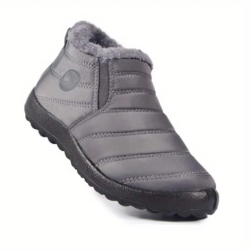 Women's low-top waterproof snow shoes warm non-slip winter boots for ice and everyday comfort