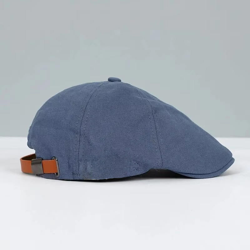 Black men's flat cap lightweight breathable Japanese streetwear hip hop urban style everyday comfort