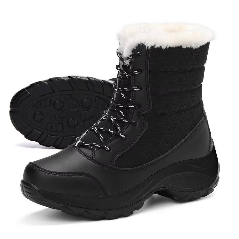 Urbann-Vibe women's winter snow boots waterproof lightweight warm faux fur-lined cold weather