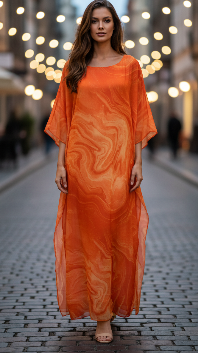 Laura chiffon maxi dress flowing silhouette lightweight fabric elegant evening gown for women