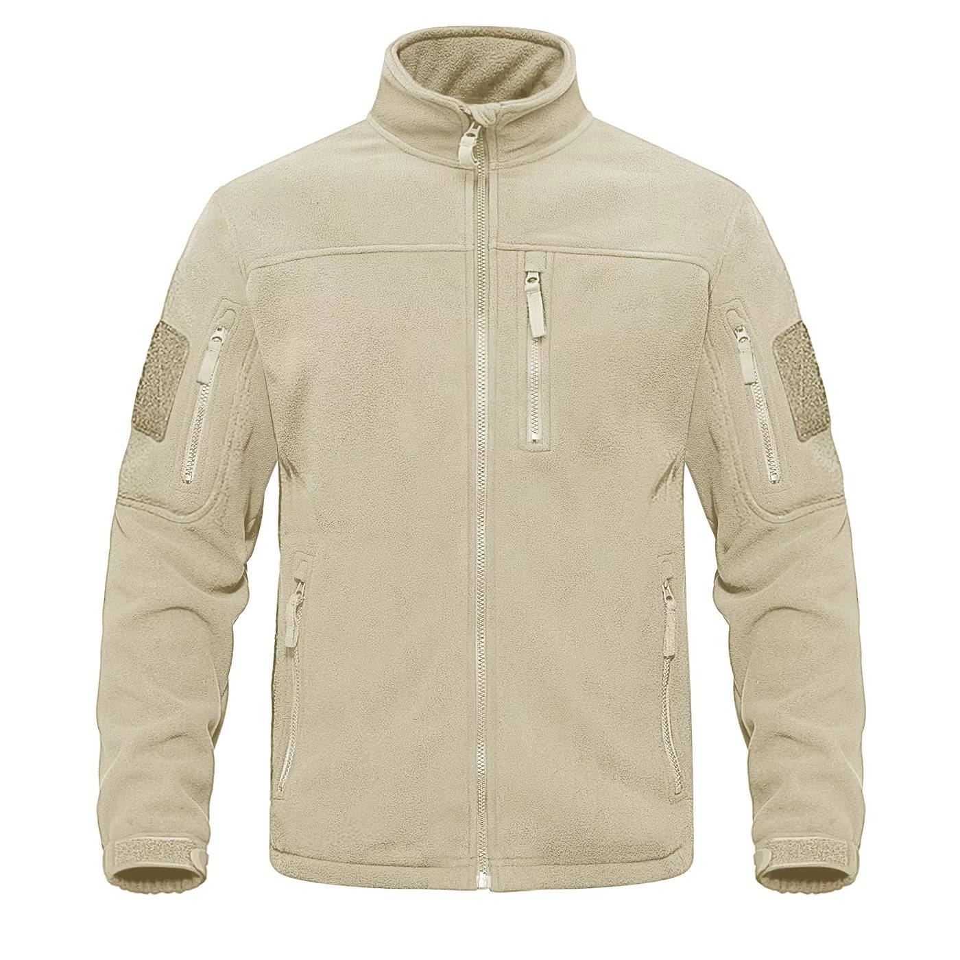 Men's lightweight full-zip fleece jacket in versatile colorway, soft microfiber warmth for commuters