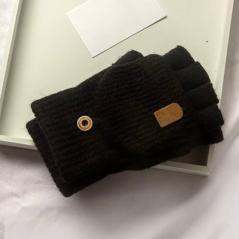 Urbann Vibe unisex knitted fingerless gloves touchscreen-compatible cold weather texting warm half-finger design