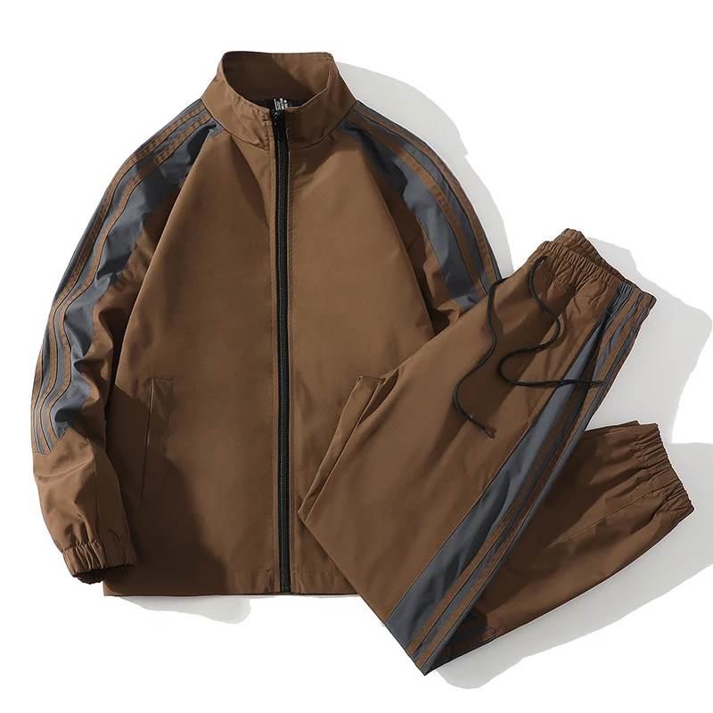 Ravello color-block tracksuit zip-up jacket jogger pants lightweight breathable active set