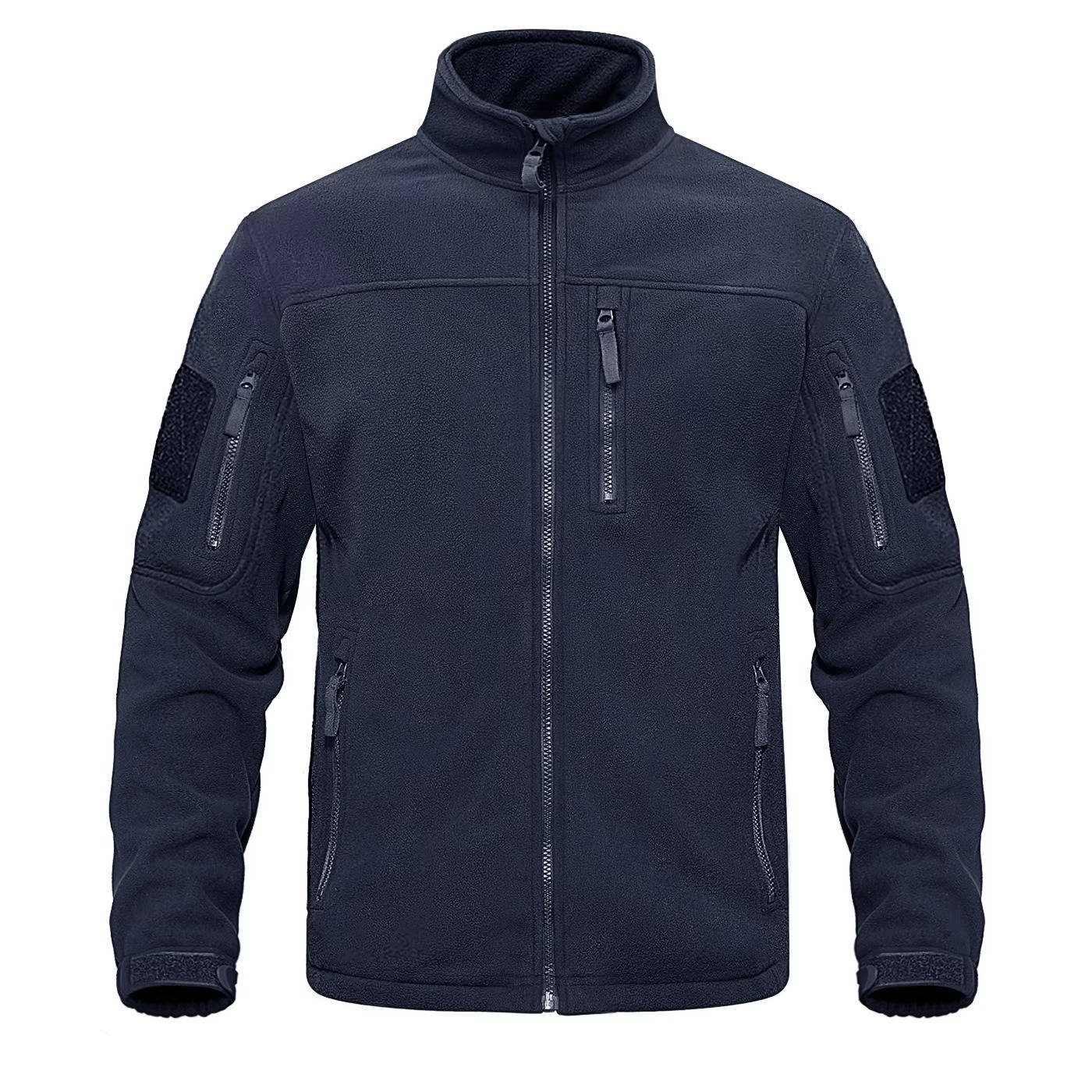 Men's lightweight full-zip fleece jacket in versatile microfiber fabric, ideal for commuters and outdoor wear