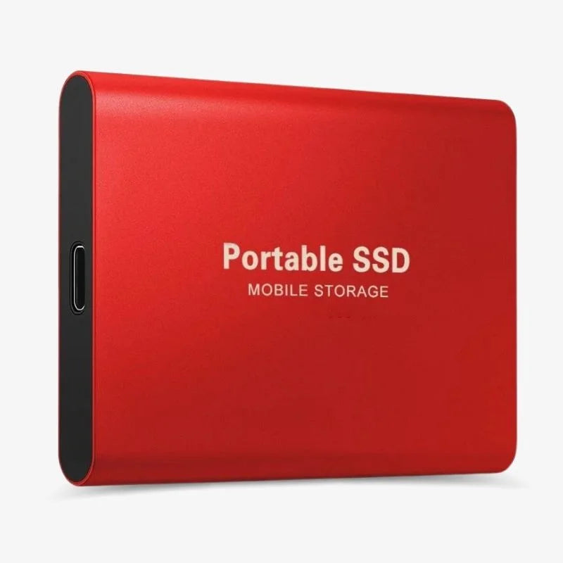 Portable aluminum external SSD USB 3.1 Type-C compact drive for students and pros everyday use