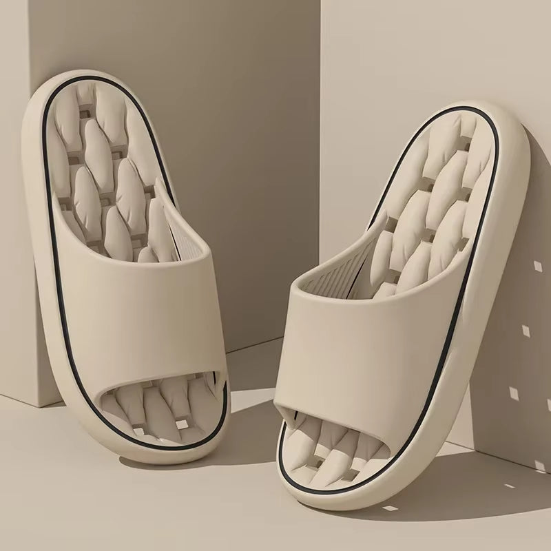 Haven quilted cushion slides unisex slip-on sandals with plush footbed ultra-lightweight slip-resistant sole