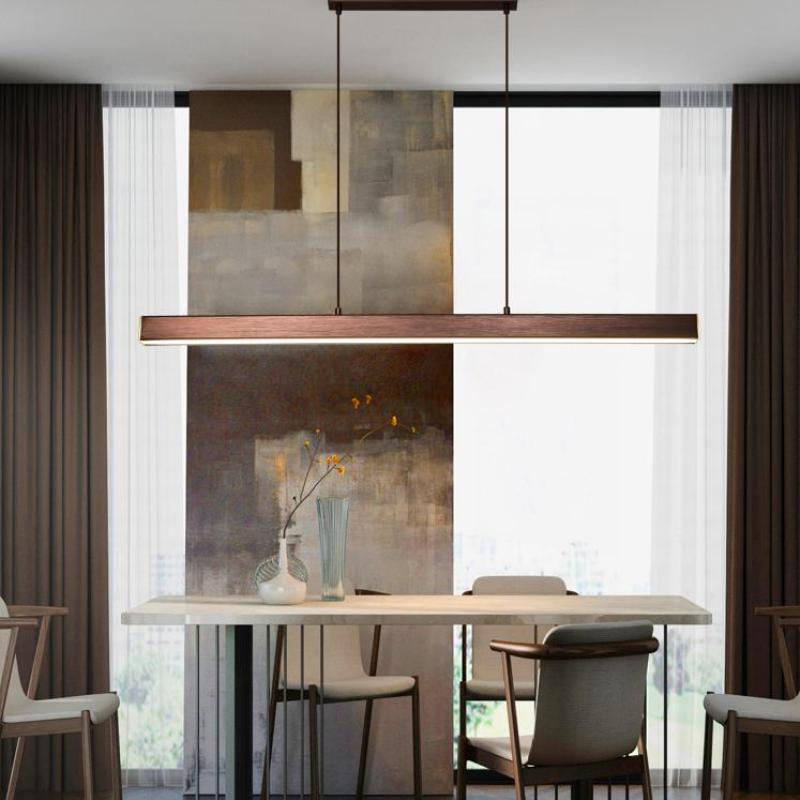 Industrial LED pendant lamp sleek metal frame durable acrylic diffuser modern interior lighting