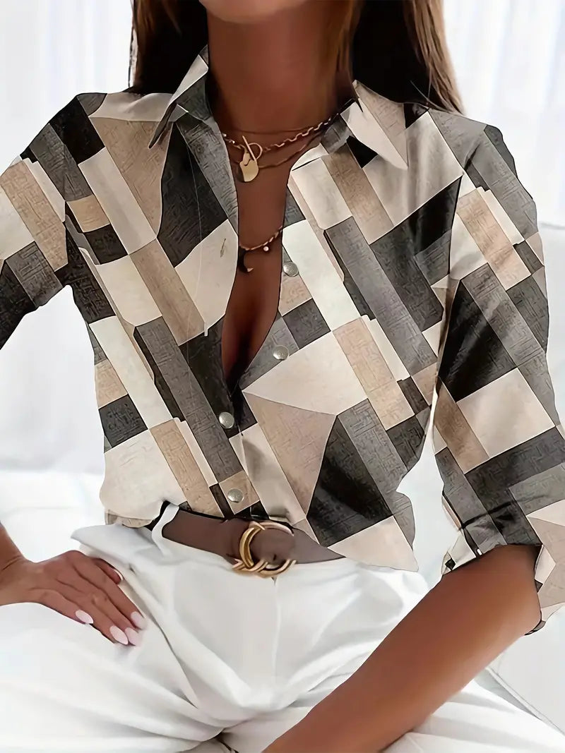Lavi unisex relaxed-fit long sleeve shirt neutral tone casual everyday top for spring outings
