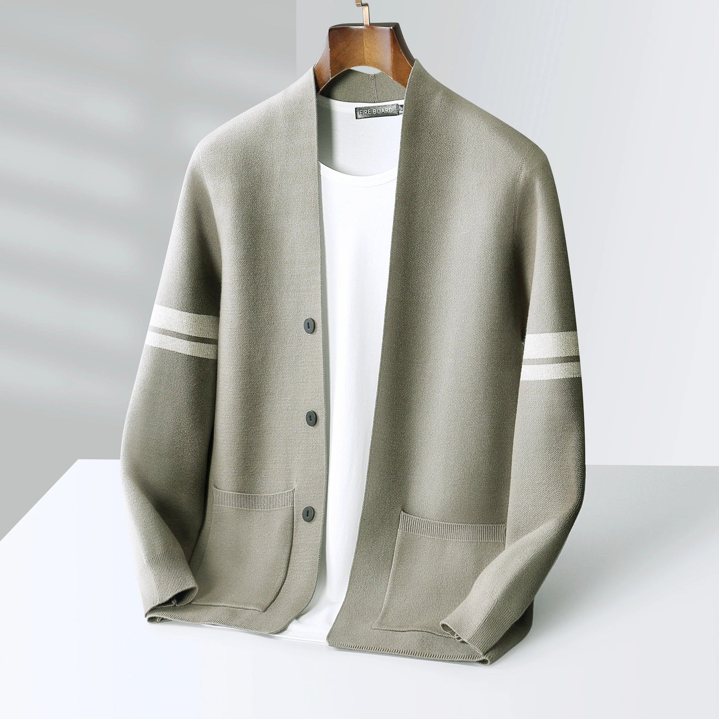Women's relaxed button-front cardigan open silhouette versatile layering essential effortless everyday style