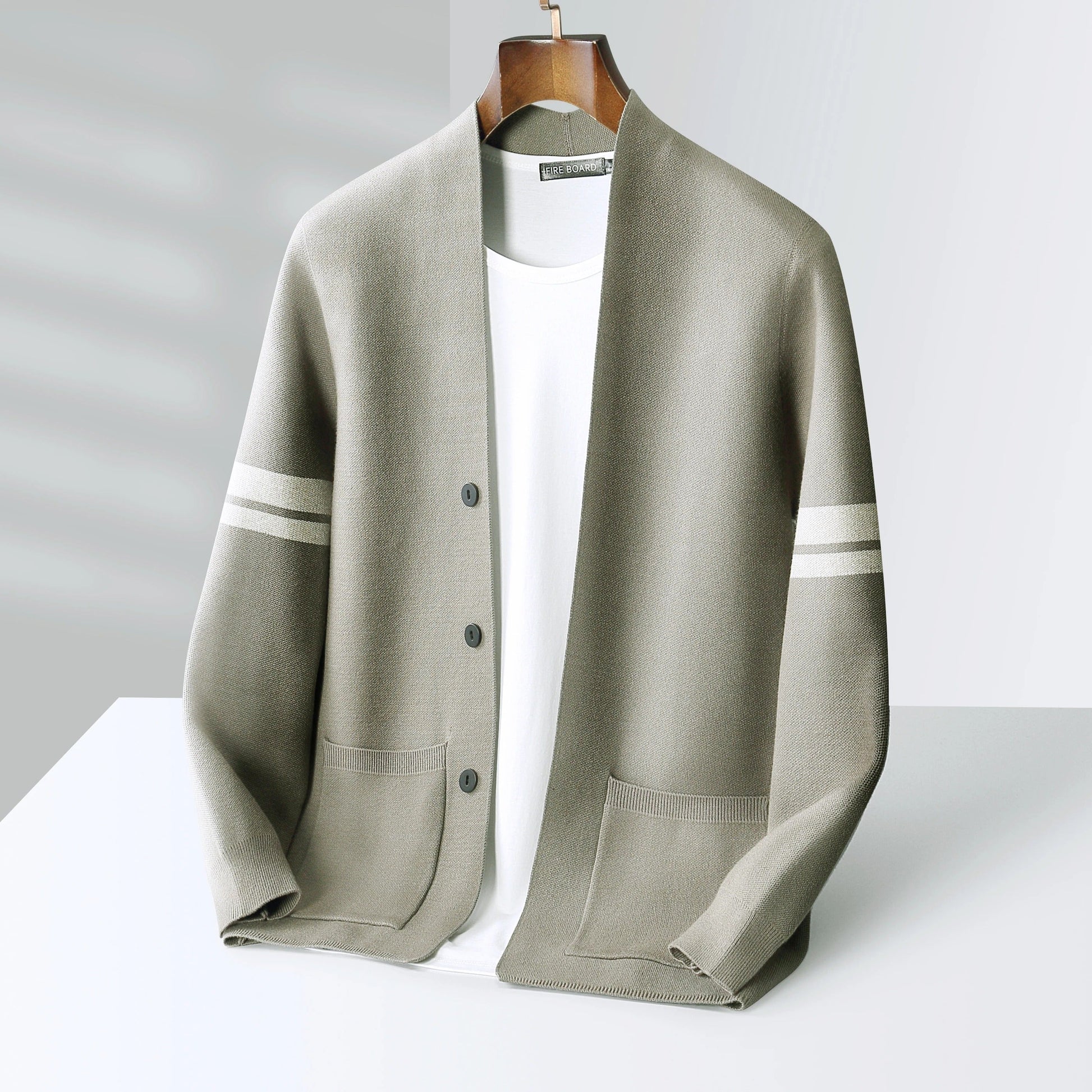 Women's relaxed button-front cardigan open silhouette versatile layering essential effortless everyday style