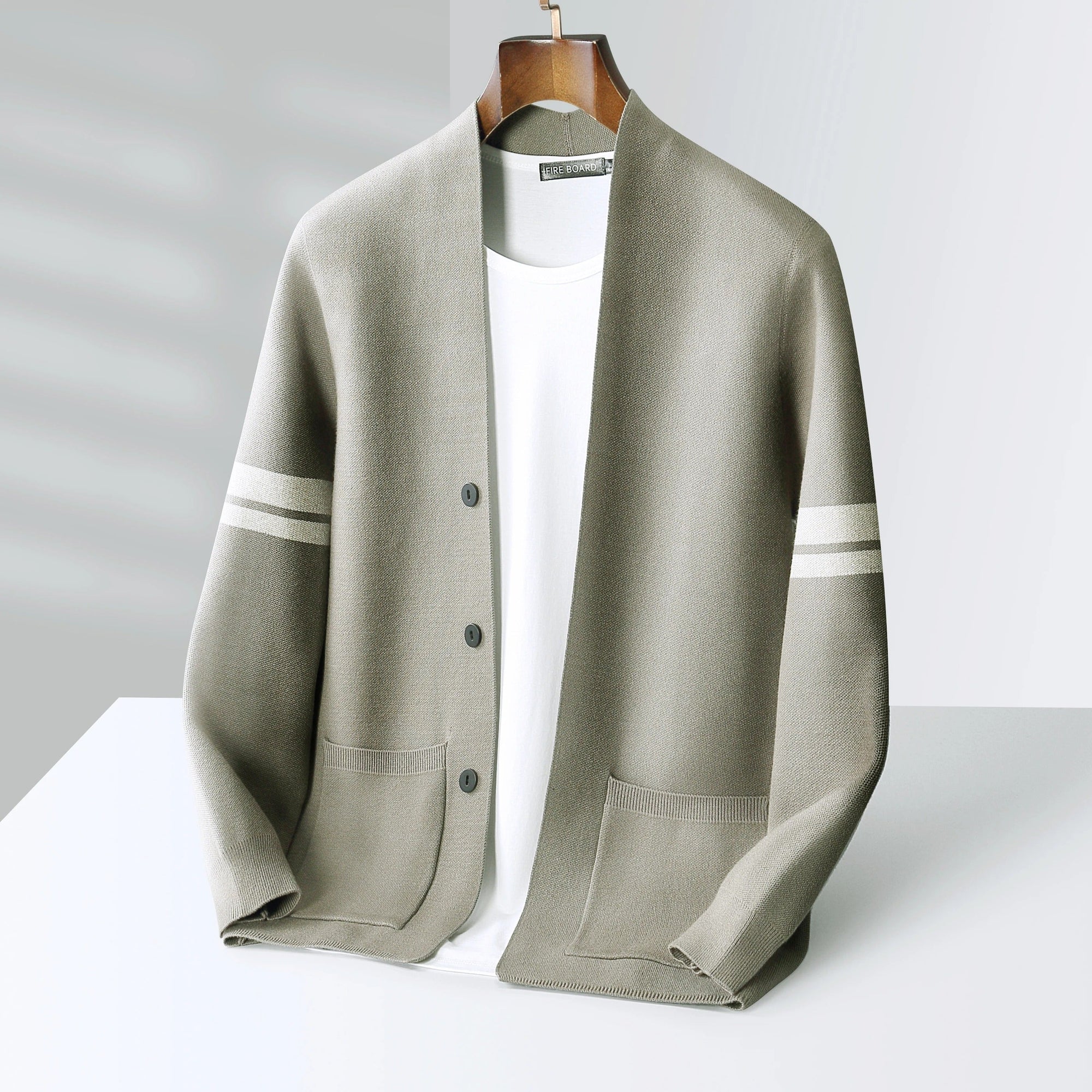 Women's relaxed button-front cardigan open silhouette versatile layering essential effortless everyday style