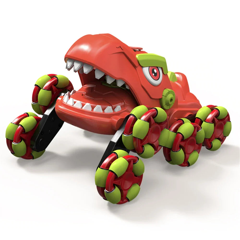 RTR RC vehicle toy for kids with 2.4G remote control realistic dinosaur engine sounds gift