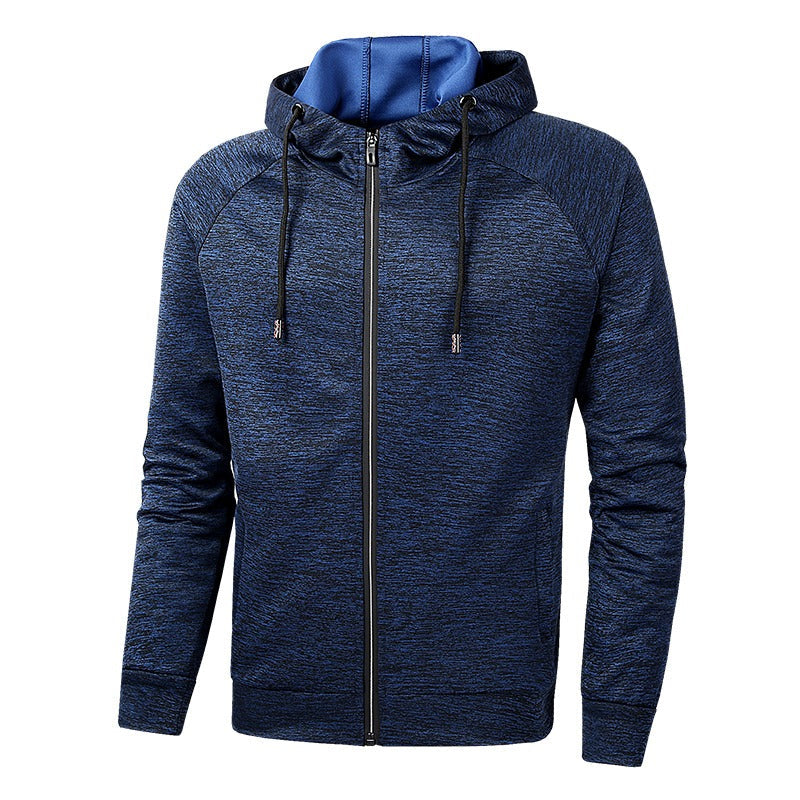 Manuel unisex hooded casual jacket in neutral tones, relaxed fit with adjustable hood for cool weather