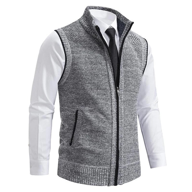 Eclipse unisex sleeveless fleece vest warm layering timeless refined style for casual to semi-formal wear