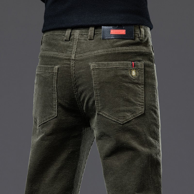 Men's Elijah classic straight-cut dress pants fine fabric refined finish versatile everyday wear