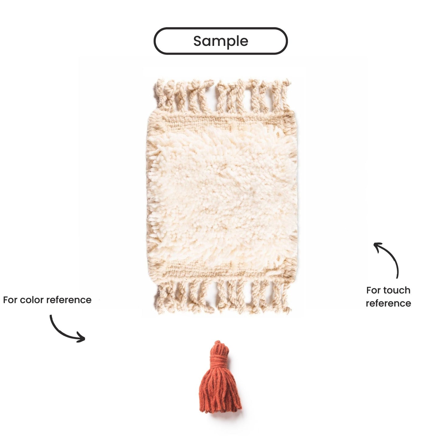 Terracotta Moroccan shag rug handmade natural wool Beni Ourain artisanal weaving home decor