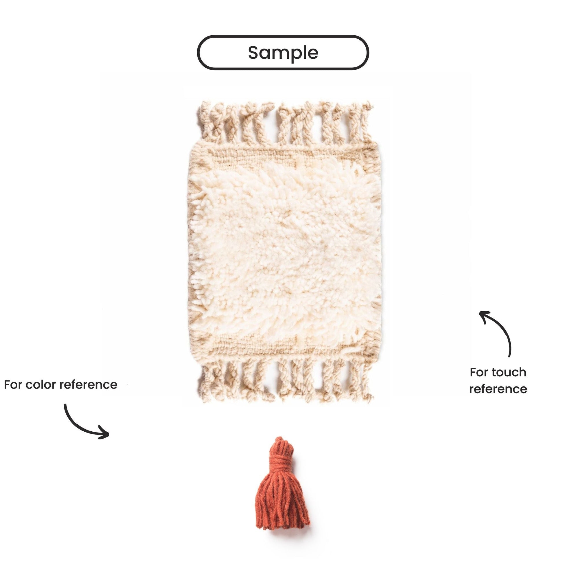 Terracotta Moroccan shag rug handmade natural wool Beni Ourain artisanal weaving home decor