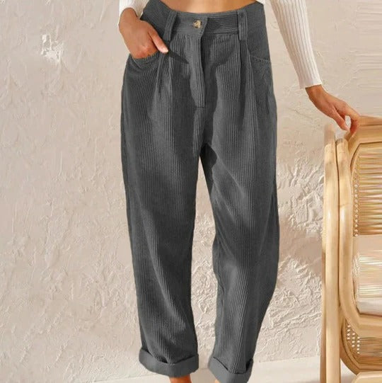 Women's casual relaxed-fit trousers designed for all-day comfort and versatile everyday styling